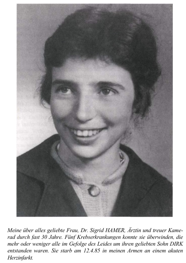 Dr Sigrid Hamer Frau von Geerd Hamer