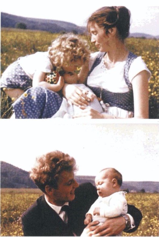 Mutter Sigrid - Kinder Birgit und Dirk Hamer unten Dirk und Vater Geerd Hamer